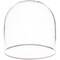 Plymor 4" x 4" Glass Display Dome Cloche with Silver Rim (no Base)